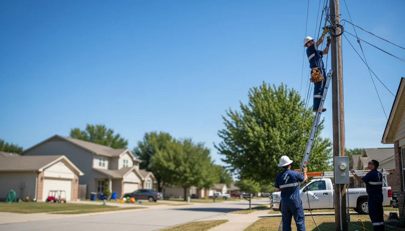 Residential electrician providing installation services in Booneville, MS